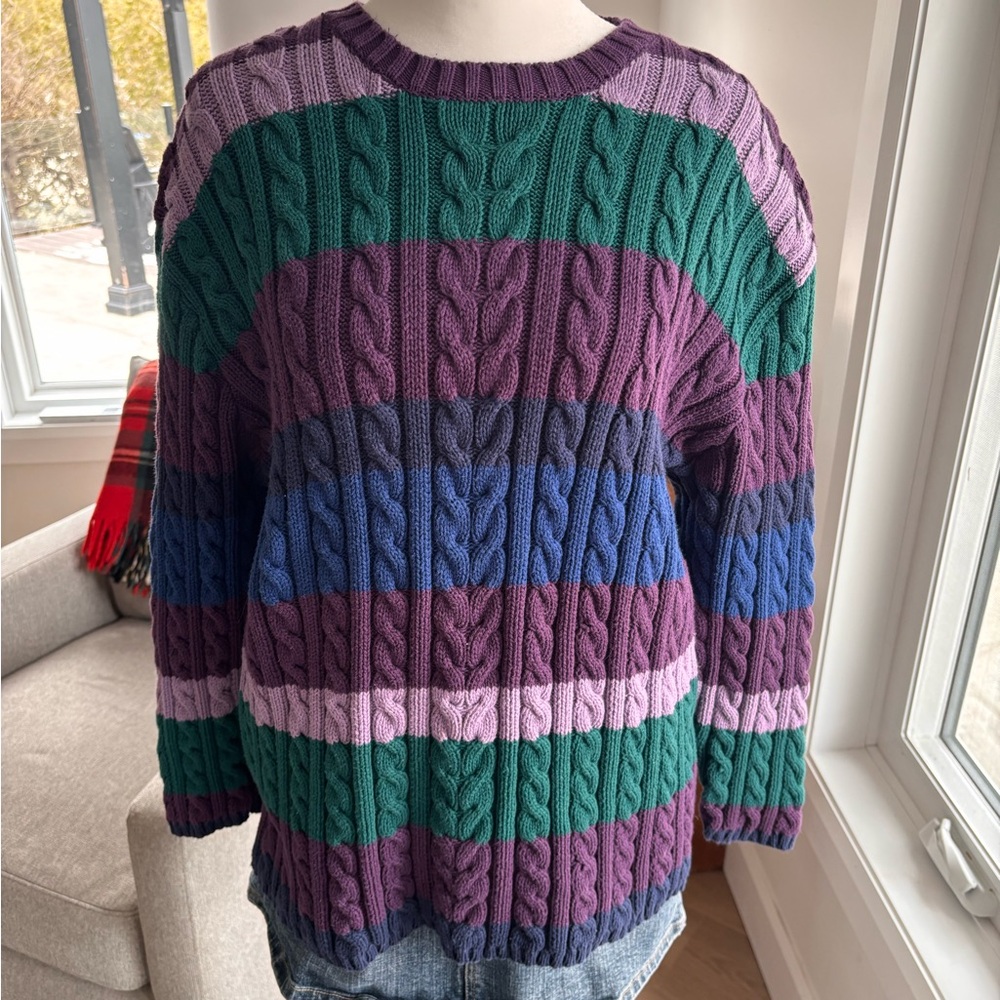 Weekend Edition Chunky Cable Knit Sweater 💜